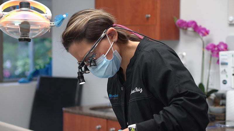 Dentist Working on Patient